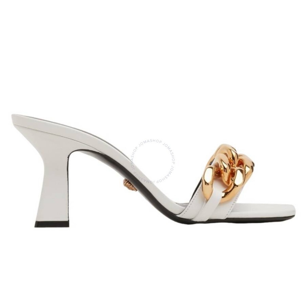 Versace white mules. Worn only once